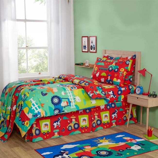 JUNIOR BED DUVET COVER Sunny Daze Farm