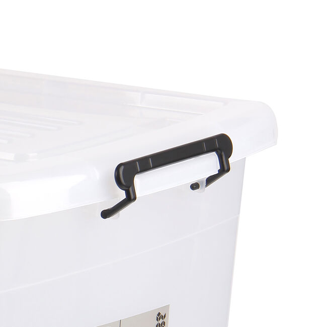 94L Rolling Storage Box Clear