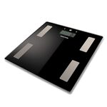 Salter BMI Analyser Black Glass Bathroom Scales