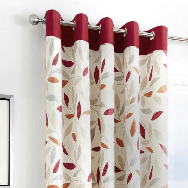 FUSION BEECHWOOD RED   66x54 Curtain