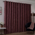 BLACKOUT & THERMAL HERRINGBONE BLUSH 66x54 Curtain