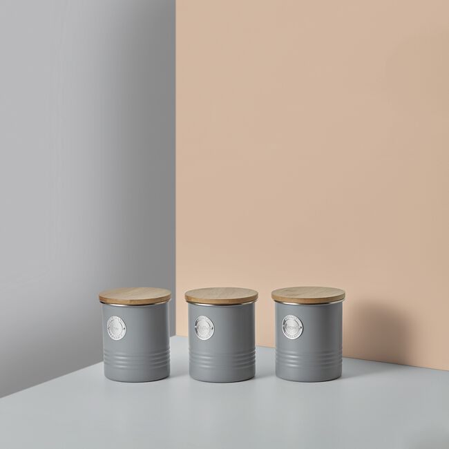 TYPHOON LIVING GREY 1L Tea Canister
