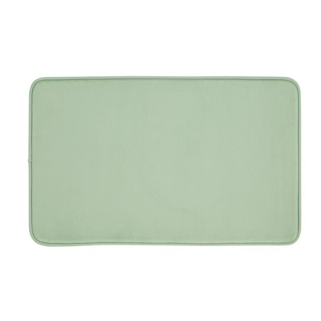 ANTI-BACTERIAL MEMORY FOAM SAGE Bath Mat