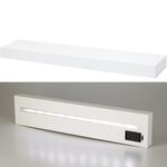 LED BATTERY OPERATED Wall Shelf White
