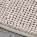 CATHERINE LANSFIELD EXTRA LONG BOBBLE BATH MAT NATURAL
