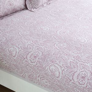 FALLON Raspberry Single Fitted Sheet 