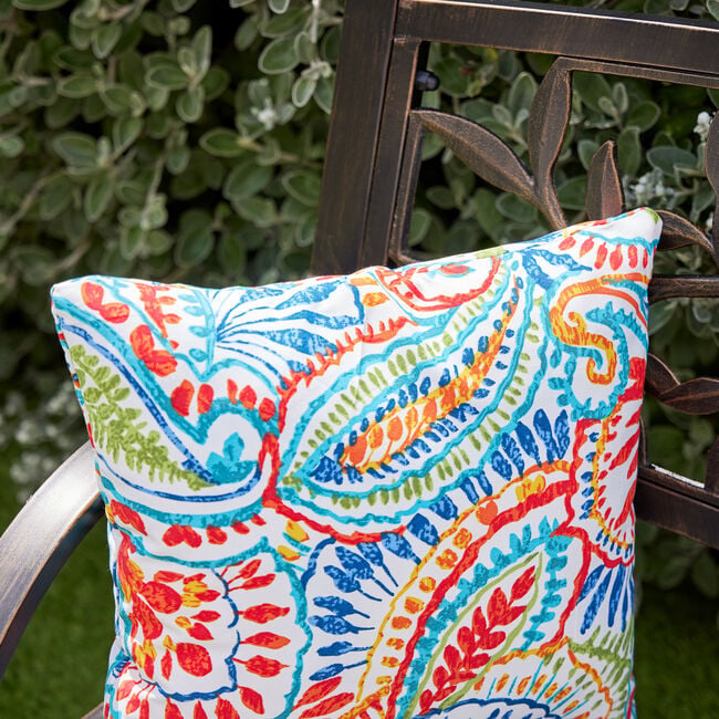 Tropical Print Outdoor Cushion 45cm x 45 - Multi