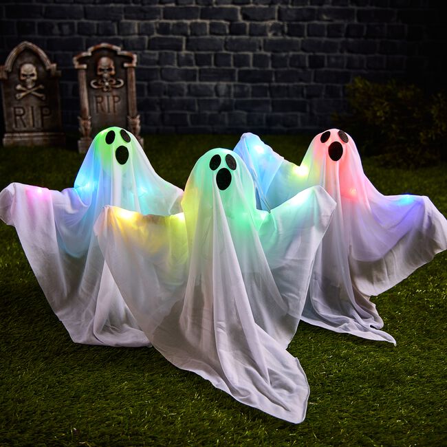 Light Up Ghost Path Markers Garden Lights