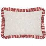 FURN CARMON STRIPE LINEN/RED 40x60 Cushion