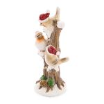 Christmas Robin On Snowy Tree decoration