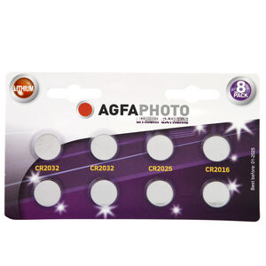 Agfa Photo Lithium Extreme 8 Pack Coin Cell