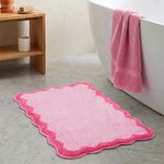 SCALLOP RASPBERRY 50X80 Bath Mat