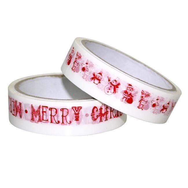Printed Christmas Tape 2 Pack