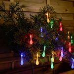 20 Waterdrop Solar String Lights