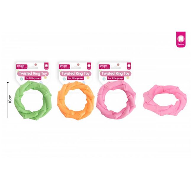 Rubber Ring Puppy Toy - Assorted