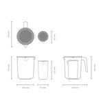 Brabantia Tasty+ Measuring Jugs Set Of 2