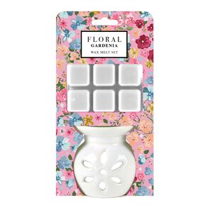 Floral Wax Melter & 60g Gardenia Melts