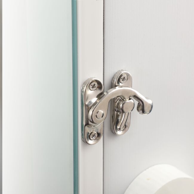 White Jewellery Storage Mirrored Armoire