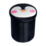 Penguin Folding Ottoman - Black