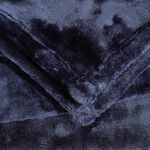 Ruane Plush Velvet Navy Throw 150 x 200cm