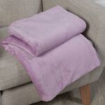 NICOLE DAY FLEECE Lilac 150x180cm Throw