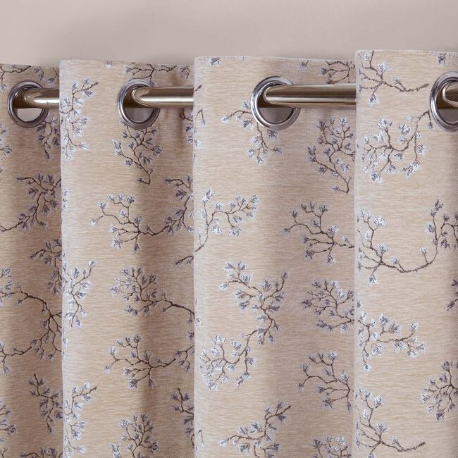 MAY BLOSSOM NATURAL 90x90 Curtain