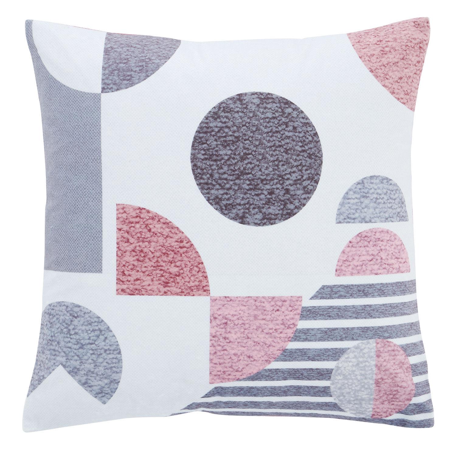 raspberry and grey cushions