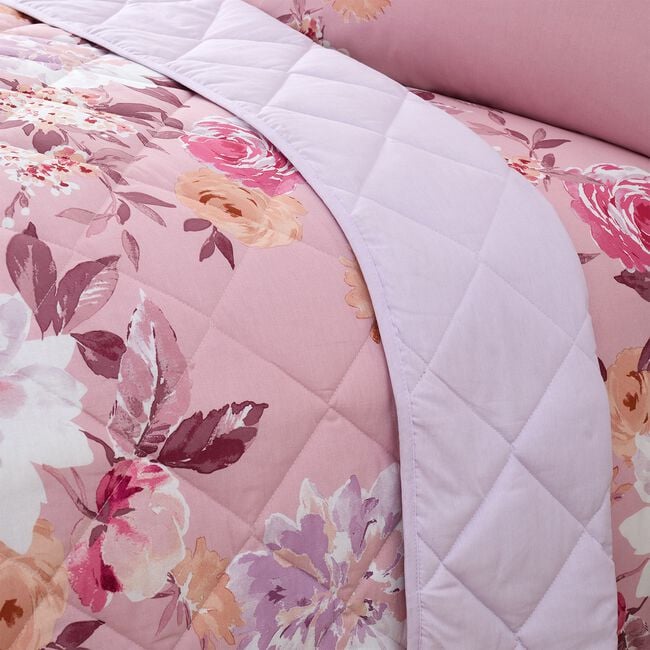 Marguerite Bedspread 200cm x 220cm - Pink