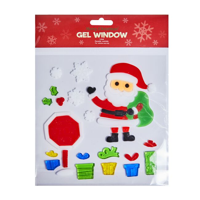 Christmas Novelty Window Gel Stickers