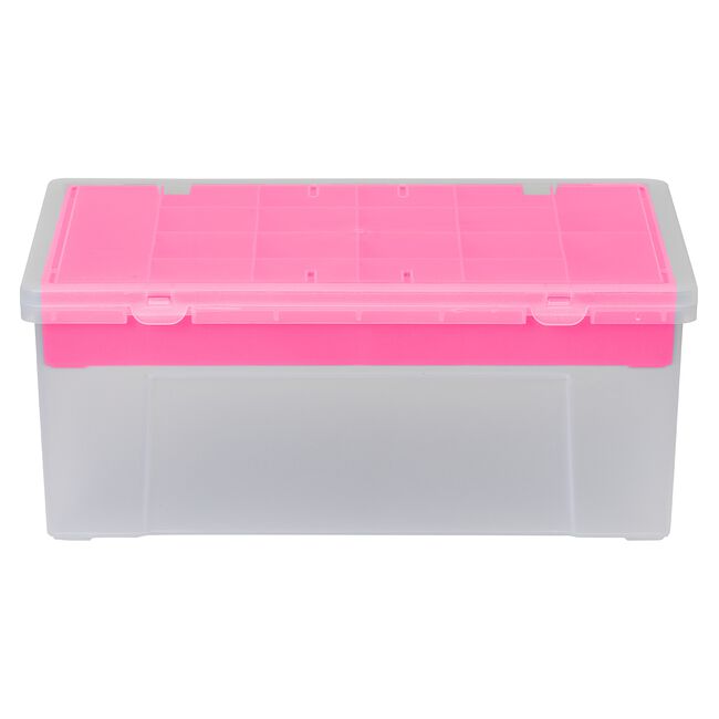 Wham 38cm Organiser Box With 19 Insert Pink