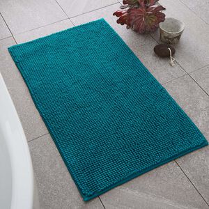 CATHERINE LANSFIELD TEAL BOBBLE 50x80cm Bath Mat