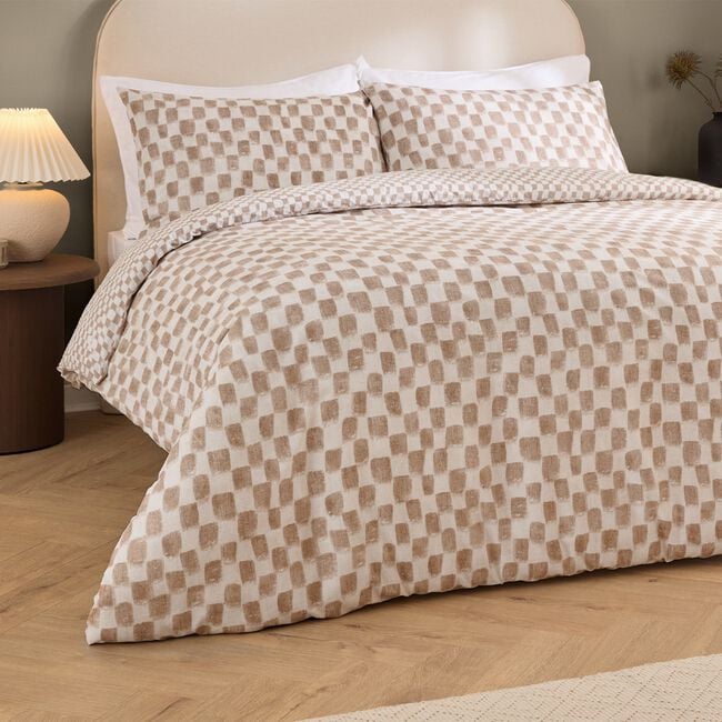 HOEM SINGLE DUVET COVER Nyhavn Tobacco