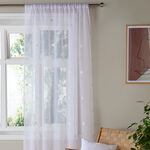 ZARA WHITE 140x122cm Voile 