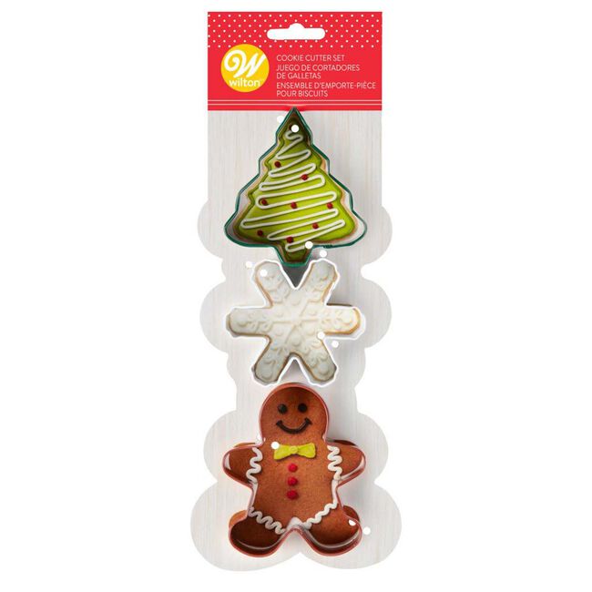Wilton Christmas Cookie Cutters 3 Pack