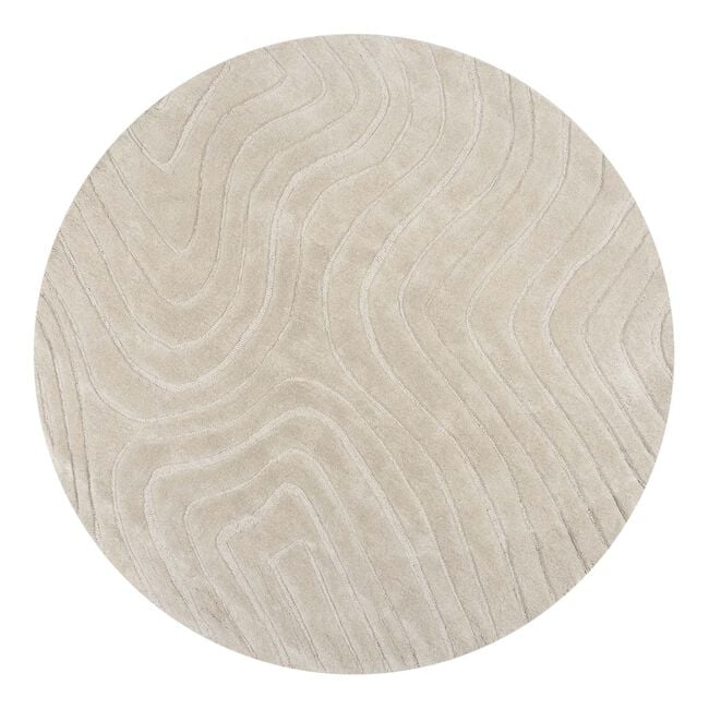 Mesmerise Natural Wool Round Rug