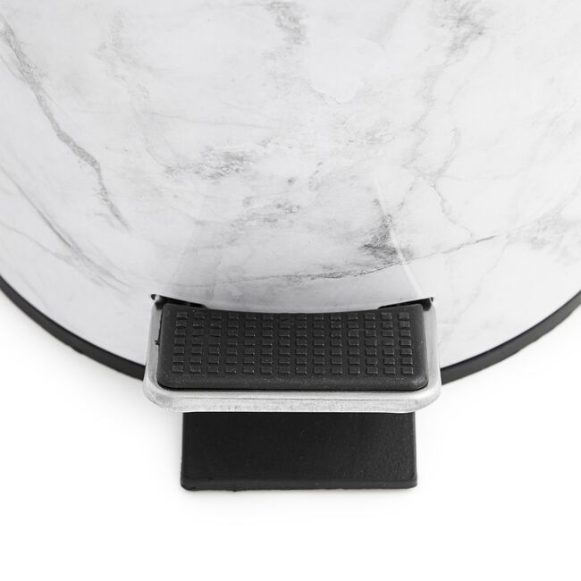 White Marble Effect Bin 3L