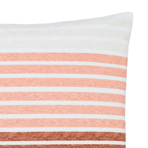 Abstract Stripe Cushion 45 x 45cm - Rust