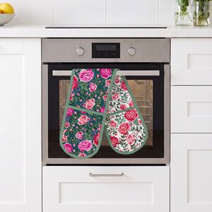 Cath Kidston Dolly Rose Double Oven Glove