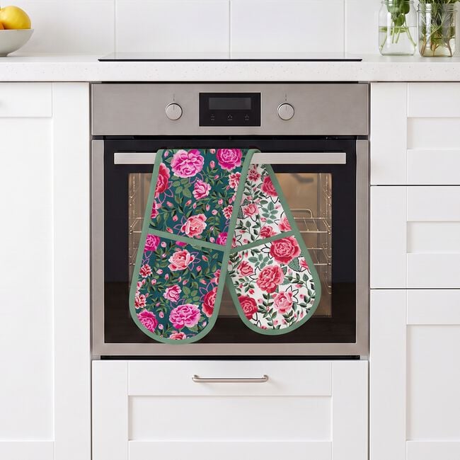 Cath Kidston Dolly Rose Double Oven Glove