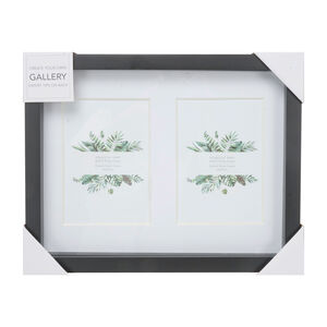 DOUBLE 5X7 JENNY BLACK Photo Frame