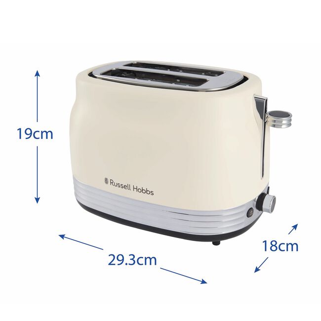 Russell Hobbs Hanley Jasmine 2 Slice Toaster
