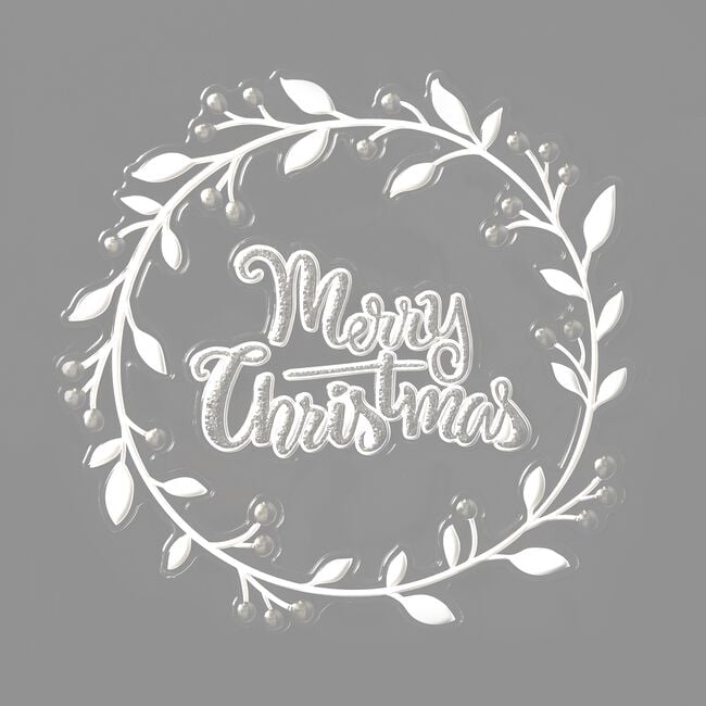 Christmas Snow Scene Foil Stickers