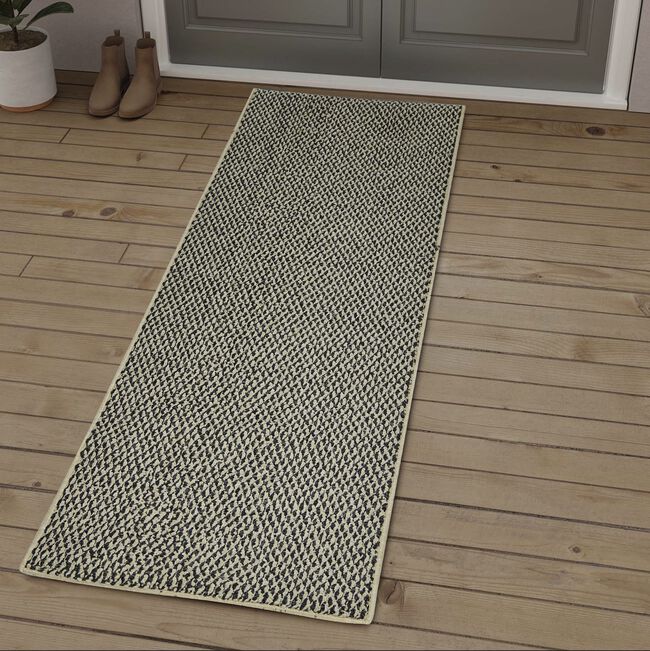 Sahara Doormat 60x180cm - Ivory & Charcoal