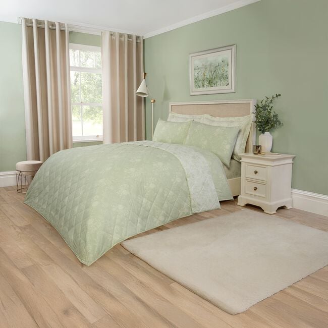 ARABESQUE SAGE 200x220cm Bedspread