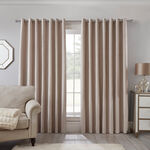 BLACKOUT & THERMAL TEXTURED NATURAL 66x90 Curtain
