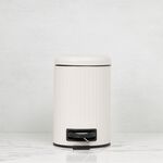 PIFCO RIBBED 3L BEIGE Bathroom Bin