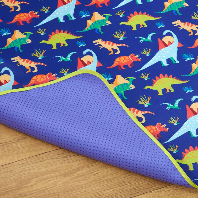 Baby Splash Mat Dino Land Mat 130cm x 130cm - Blue