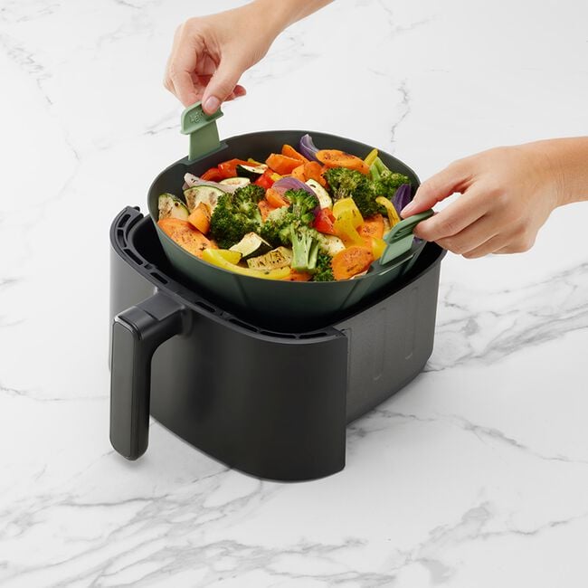 Lekue Grey Silicone Large Air Fryer Basket