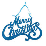 Merry Christmas Glitter Wall Plaque