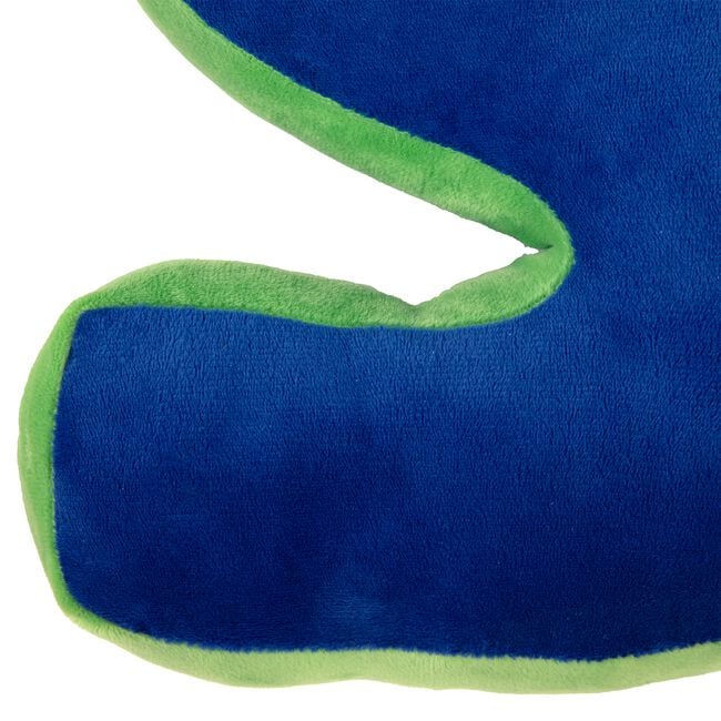 LETTER S Cushion Blue/Green